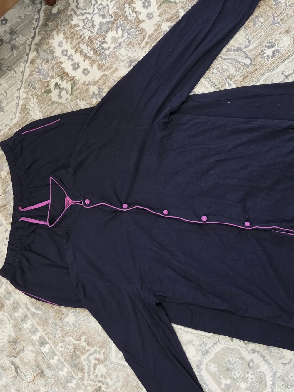 Shanghai Tang For Cathay Pacific Navy PJ Set Size L
